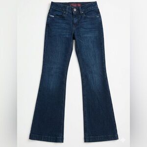 Cinch Lynden Slim Fit Trouser Jeans Dark Wash Flare Stretch Western 26/1 Short